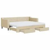 vidaXL Tagesbett 80 x 200 cm Creme
