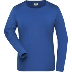 Damen Bio Stretch Langarmshirt "JN1803" UV-Schutz - XL - royal