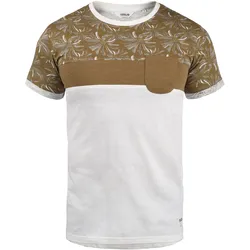 Rundhalsshirt SOLID "Rundhalsshirt SDFlorian", Herren, Gr. XXL, braun (ermine), Obermaterial: 100% Baumwolle CO., Shirts Rundhalsshirt
