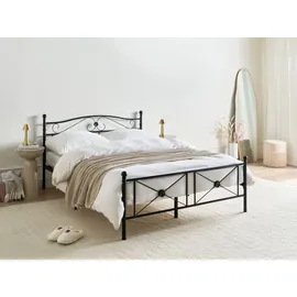 Beliani Rodez 140 x 200 cm Schwarz