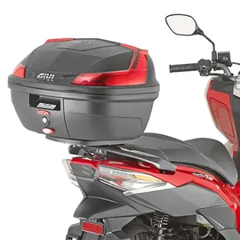 GIVI Topcase für SYM Jet X 125 21 mit Träger und Adapter Schwarz