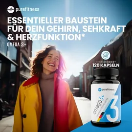 Purefitness Omega 3+ Kapseln 120 St.