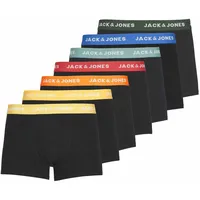 JACK & JONES Boxershorts 7er-Pack Basic Trunks Kurze Unterhosen Logo Print Design JACVITO SOLID