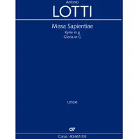 Carus-Verlag Missa Sapientiae (Klavierauszug)