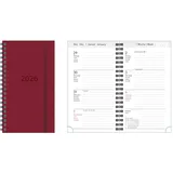 IDENA Spiral Timer 2026 Leinen Rot