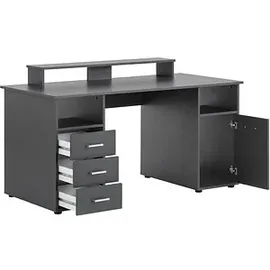 MÖBELPARTNER Schreibtisch Niels anthrazit