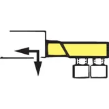 Amf, Schraubstock + Zwinge, Tiefspannbacke Bulle (100 mm)