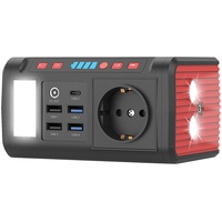 Mini-Powerstation & Solar-Generator, 88,8 Wh, 12/230V, USB, LED, 120 W