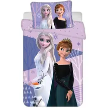Javoli Disney Eiskönigin Purple Kinderbettwäsche und Polardecken-Set