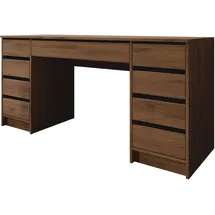 Mirjan24 Schreibtisch Ada Bis, Schlafzimmer Kosmetiktisch mit neun Schubladen Rechteckig,Rechteckig, 154x76x55 cm, Arbeitszimmer, Schreibtische, Bürotische