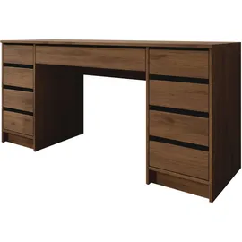Mirjan24 Schreibtisch Ada Bis, Schlafzimmer Kosmetiktisch mit neun Schubladen Rechteckig,Rechteckig, 154x76x55 cm, Arbeitszimmer, Schreibtische, Bürotische