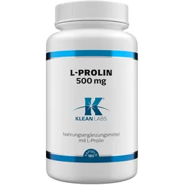 klean labs L-Prolin 500 mg Kapseln 180 St.