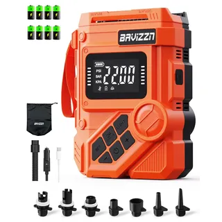 BAVIZZN 22PSI Akku Sup Elektrische Pumpe 12V DC Sup Pumpe Elektrisch Mit Akku 59.2WH Typ-C-Anschluss Inflator & Deflator für Paddle-Board,Boot,Kayaks,Wassersport