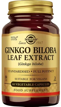 Solgar Ginkgo Biloba Blatt-Extrakt 60 Kapseln