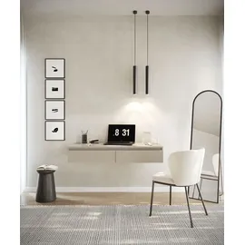 Selsey Bemmi – Hängeschreibtisch / Schminktisch mit Schubladen, Greige, 120 cm - Taupe
