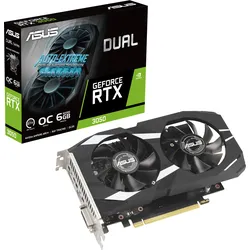 ASUS Dual GeForce RTX 3050 6G OC Grafikkarte - 6GB DDR6, 3x DisplayPort/HDMI