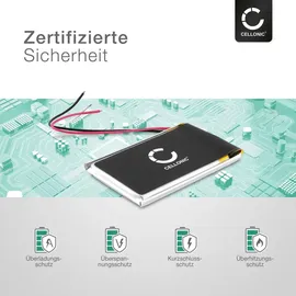 Cellonic CELLONIC, Lautsprecherakku kompatibel mit JBL Clip 1, Clip Plus, Micro 2 (600mAh, 3.7V) Ersatzakku FT403048P