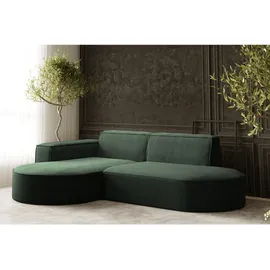 kaiser möbel Ecksofa Designer MODENA STUDIO stoff Dicker cord Poso Grün Links