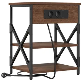 vidaXL Nachtschrank 41 x 31 x 51 cm Braun