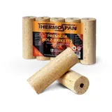 zbs24 Premium Holzbbriketts 10 kg - Thermospan Weichholzbriketts mit optimierter Rundform mit Loch - zum Heizen für Kamin Grill Heizung