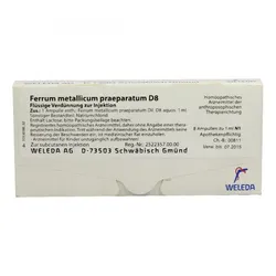 Ferrum Metallicum Praeparatum D8 Ampullen