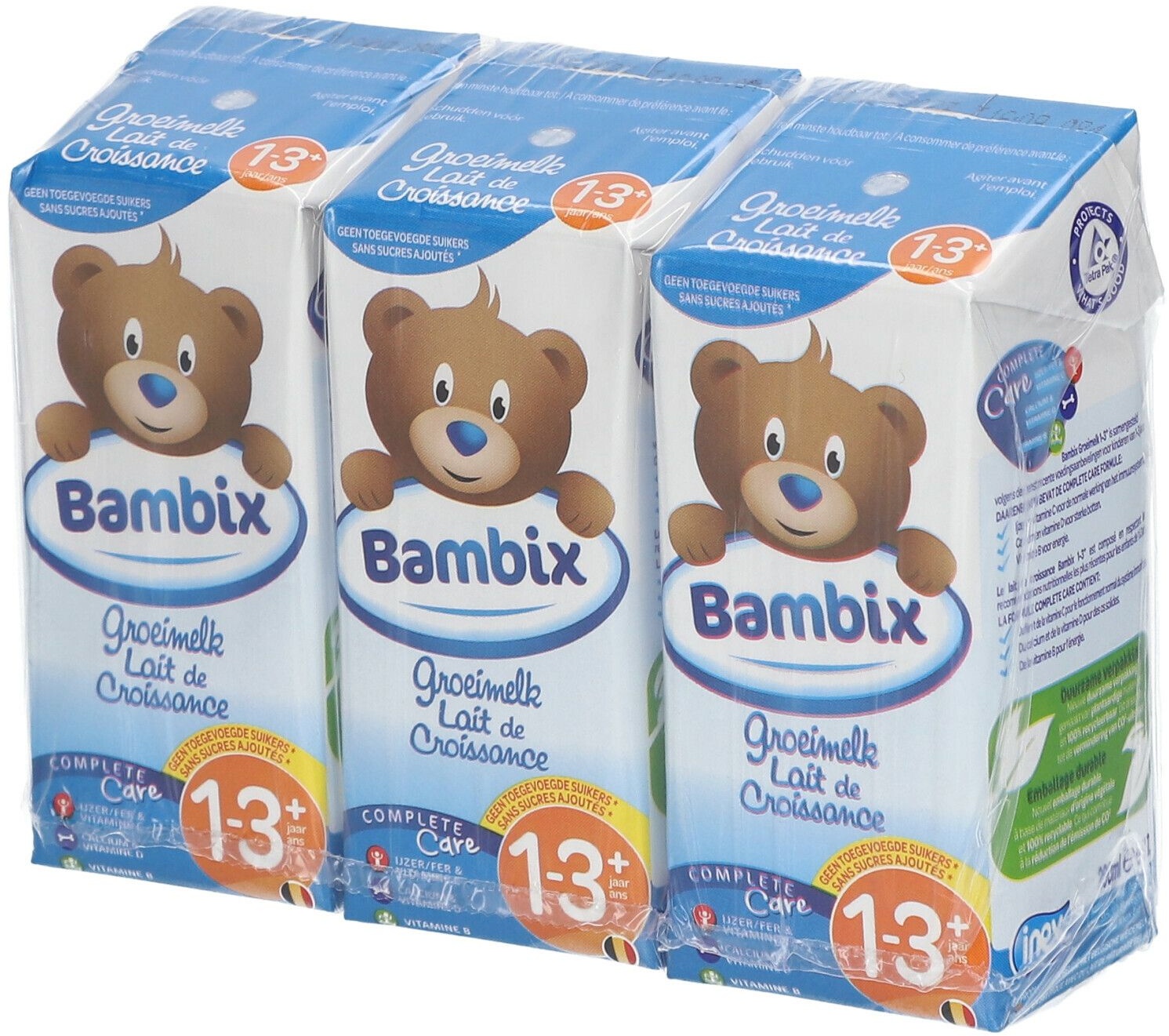 Bambix Lait de Croissance Nature +1 an 3x200 g lait