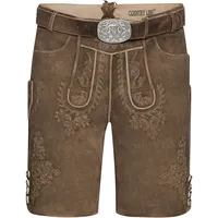 Country Line Trachtenlederhose Kurze Lederhose braun 54