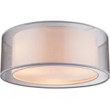 GLOBO LED Deckenleuchte 3x E14 grau rund