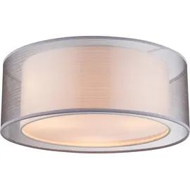 GLOBO LED Deckenleuchte 3x E14 grau rund