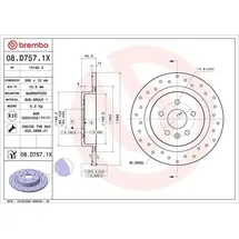 Brembo Bremsscheibe XTRA LINE - Xtra