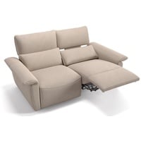 Sofanella 2-Sitzer Stoff Merida, Relaxsofa, Designsofa, Designer Couch, Italienisches Sofa, 2er Sofa beige