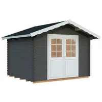 Palmako Gartenhaus Vivian 6,9 m2 - 28 mm Grau