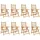 vidaXL Gartenstuhl Verstellbar 70 x 70 x 109 cm beige 8 St.