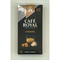 100 Cafe Royal Kapseln Nespresso Flavoured Edition Caramel 16 Sorten 6,38€/100gr