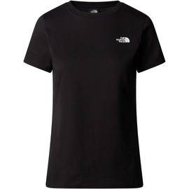 The North Face T-Shirt mit Label-Print, Black, S