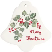 GREENGATE CERMAGMCR0106 Merry Christmas Magnet White Set4 (1 Set)