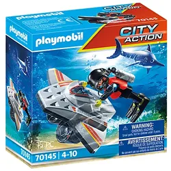 PLAYMOBIL City Action Seenot: Tauchscooter, Spielzeugfigurenset, 4 Jahr(e), Kuns