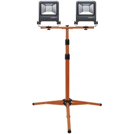 Osram Worklights Tripod, Arbeitslicht mit 2x50W Strahler und Stativ, 4000K, 2x4500 Lumen