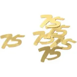 Konfetti Zahl 75 gold 47505 10gr 75
