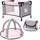 Bayer Design 21533AB Puppenbuggy, grau, rosa, ‎43.5 x 26.5 x 51.5 cm