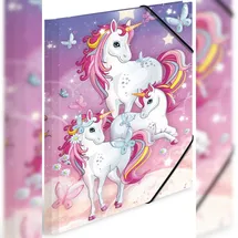 Herma Sammelmappe A3 Einhorn Rosa/Mehrfarbig