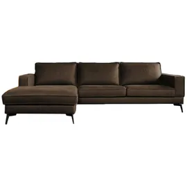 KAWOLA Sofa BLOOM dunkelbraun