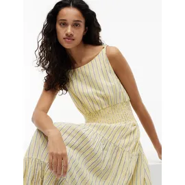 Tommy Hilfiger Trägerkleid Midi Gestreift Gelb/Grau/Weiß 36