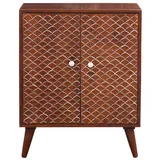 Marrakesch Orient & Mediterran Interior Kommode Vintage Sideboard Mathis handgefertigt aus Mangoholz in Braun 90 cm (1 St), Handarbeit braun
