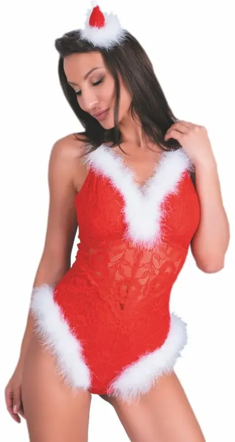 LIVCO CORSETTI FASHION - NAUGHTY SANTA LC 90706 WEIHNACHTSBODY S/M - S/M