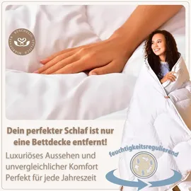 sei design heimtextilien inh. i. richter sei Design Premium Bettdecke Air Softfill Collection SWAN de Luxe 155x220 cm – Weiß