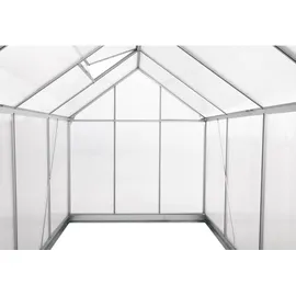 Zelsius Gewächshaus Aluminium Weiß HKP 6 mm 8,17 m2