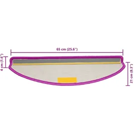 vidaXL 15 Stk. Violett 65 x 25 cm
