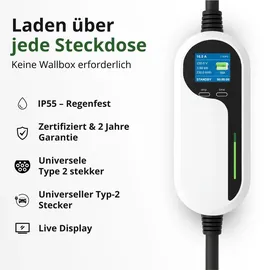 LDY Loady Mobile Ladestation Typ 2 (11 kW, 16 A) - 5 m Kabel