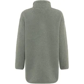 POLARINO Fleecejacke Grau/Grün 48/50